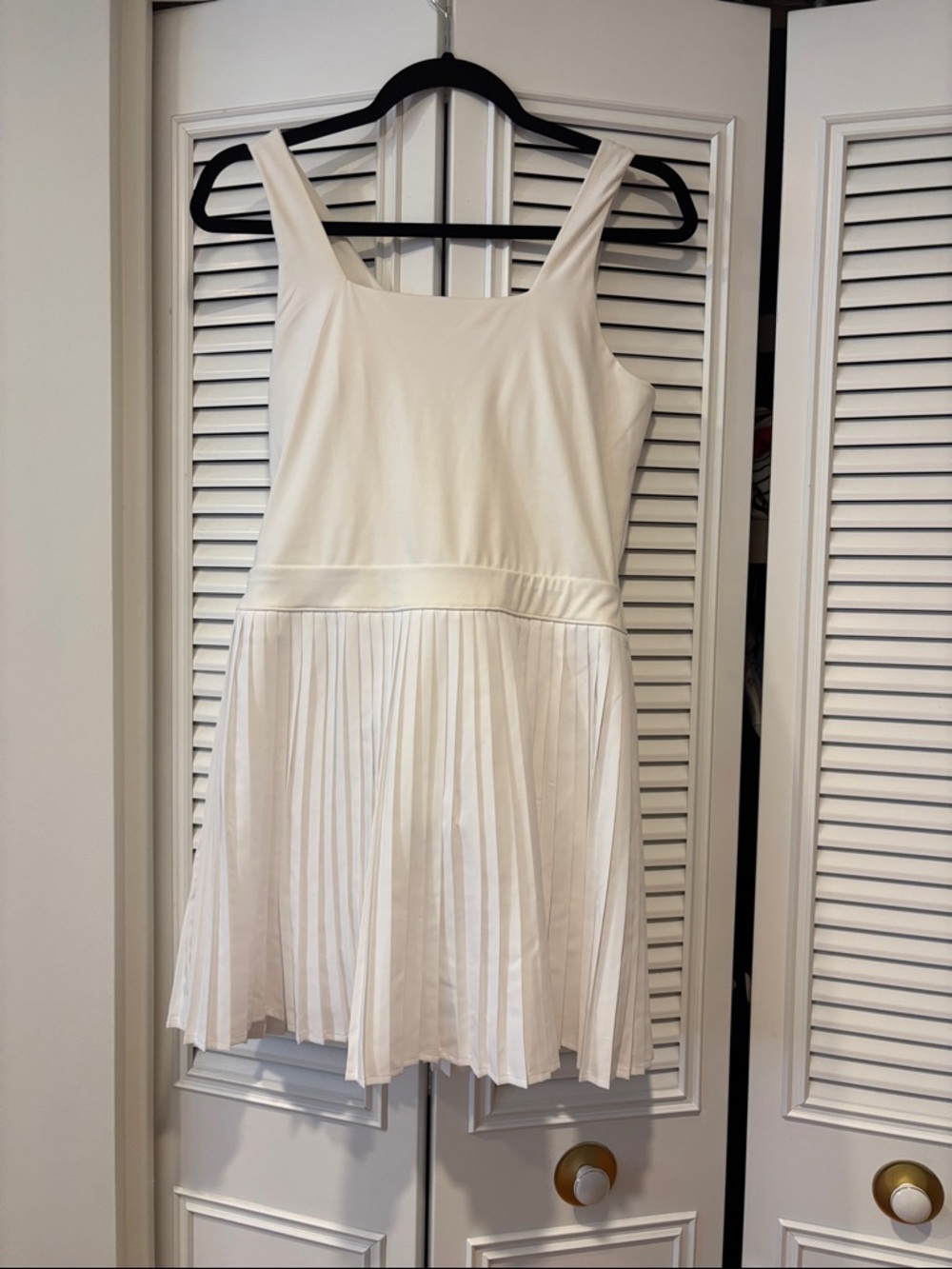 all in motion White Pleated Tennis dress